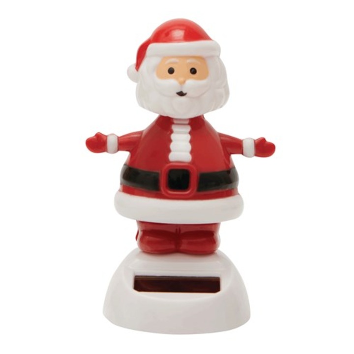 Figurina de Crăciun Bremen, Moș Crăciun mobil, roșu, 6x7x10cm