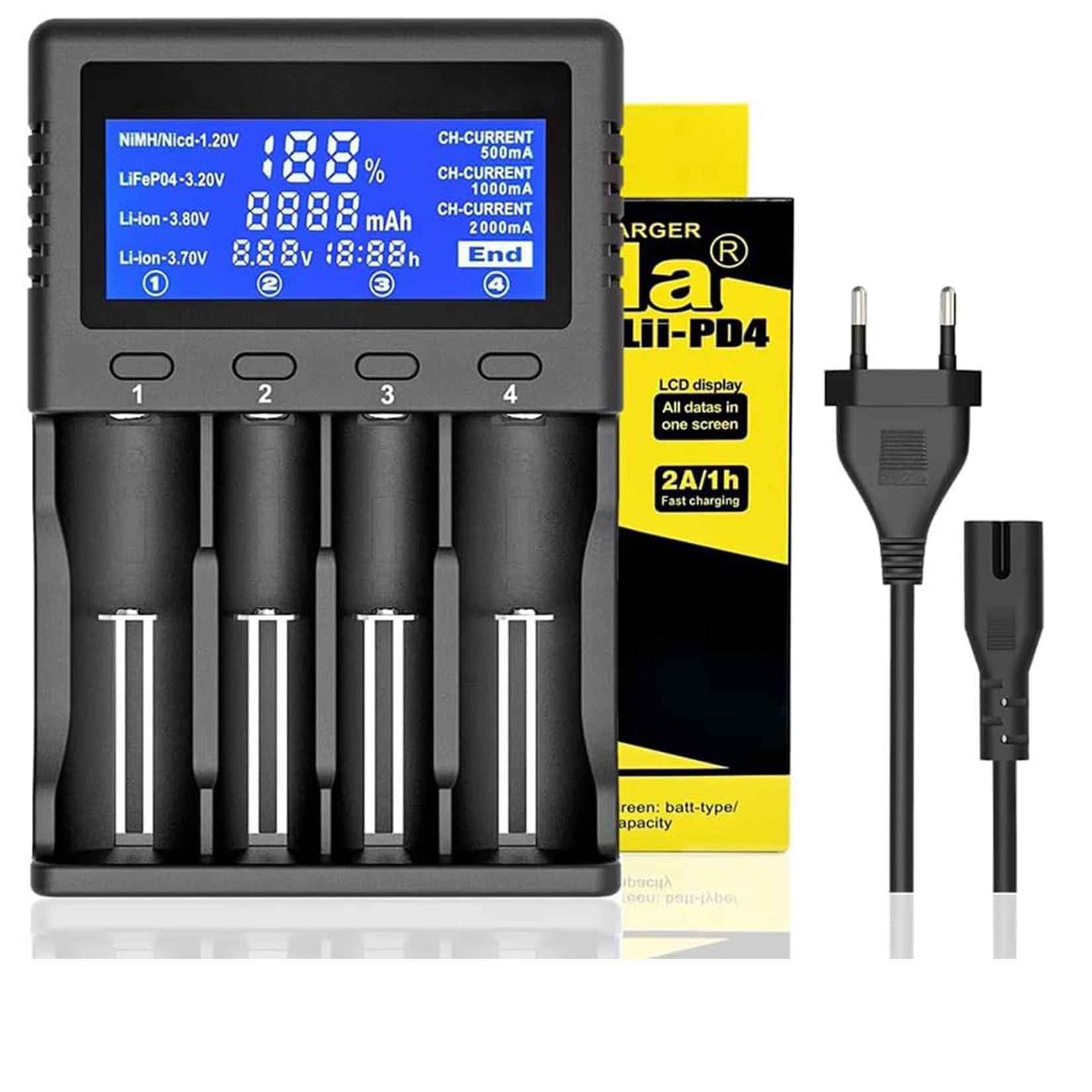 その他 Dilu, Anguillous Charger CSR Incarcator pentru, Wacorresi, Incarcator inteligent 4 sloturi