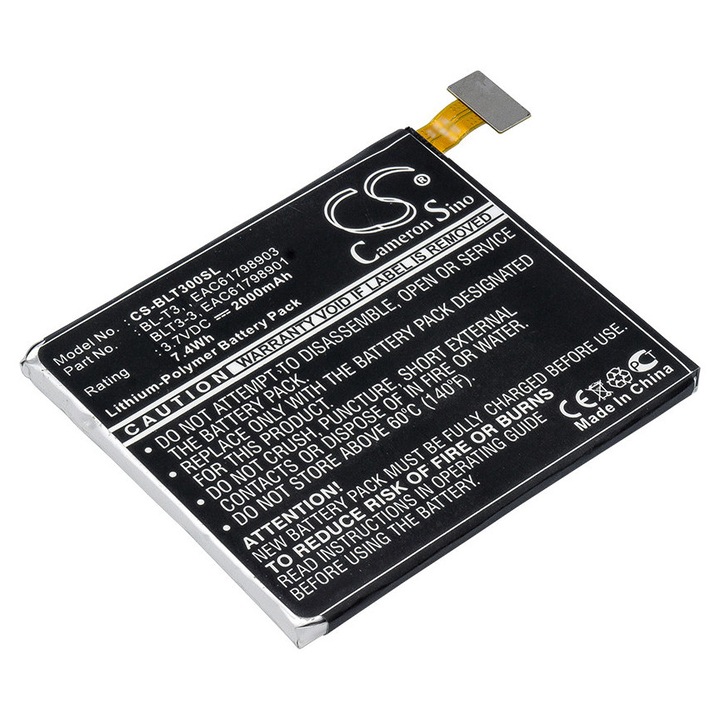 Baterie TECHTEK CS-BLT300SL Li-Polymer 2000mAh