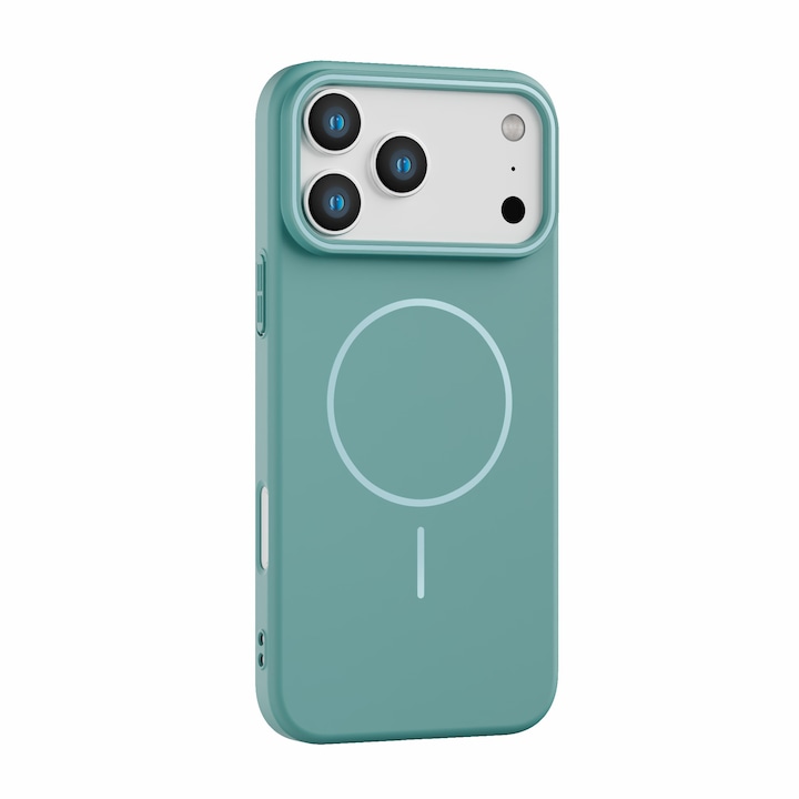 Калъф, Съвместим с Apple iPhone 17 Pro Max с MagSafe, Пълна Противоударна Защита от PC, LIXR-08EN®, Wave Blue