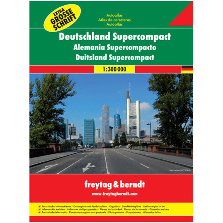 Atlas Germania 1:300.000, Freytag & Berndt, multicolor