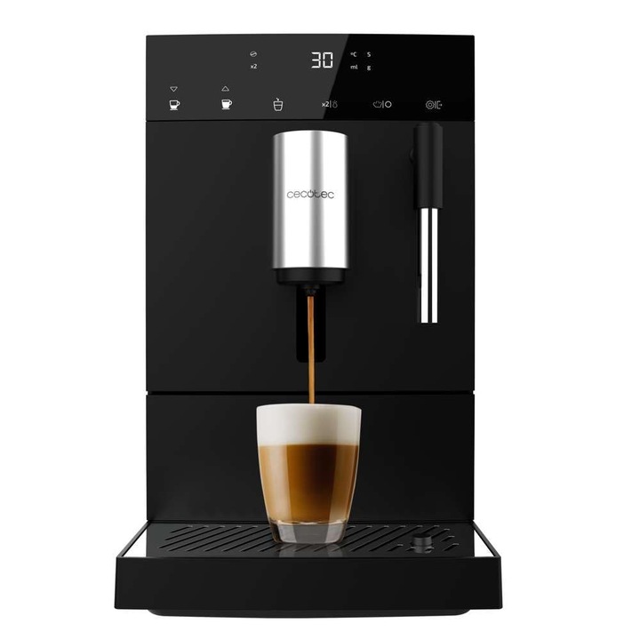 Cecotec Cremmaet Compact automata eszpresszógép, 1350 W, 19 Bar, fehér, 1.1 L