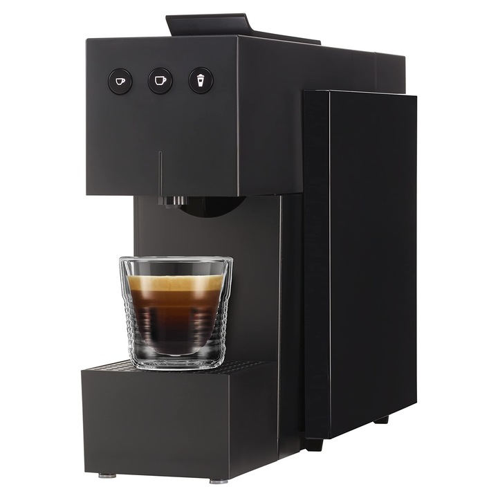 Espressor automat K-FEE Square, incalzire rapida, negru piano, 0.8L