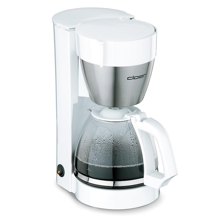 Espressor de cafea Cloer 5011, 800 W, 10 cesti, alb, plastic