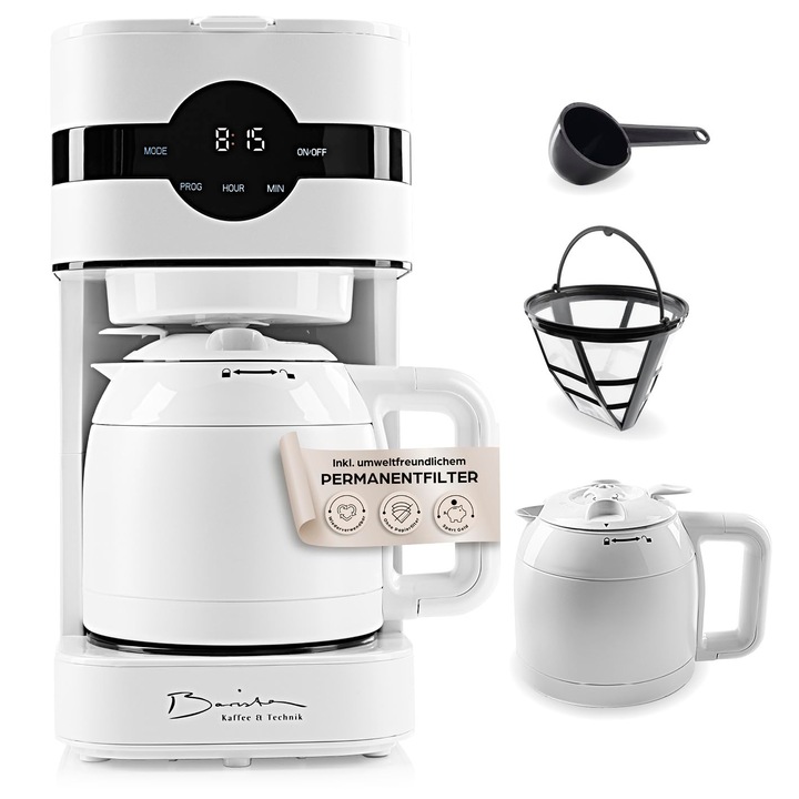 Espressor cu filtru Barista Kaffee & Technik, carafă izolată, 900W, 1.25l