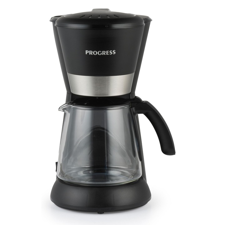 Espressor Progress, Ek6160Pvde, 1, 5L, 10 cești, carafă din sticlă, 1080W