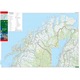 Harta rutiera Norvegia, Freytag & Berndt, 1:600 000, dimensiuni 87x124cm, format dublu fata