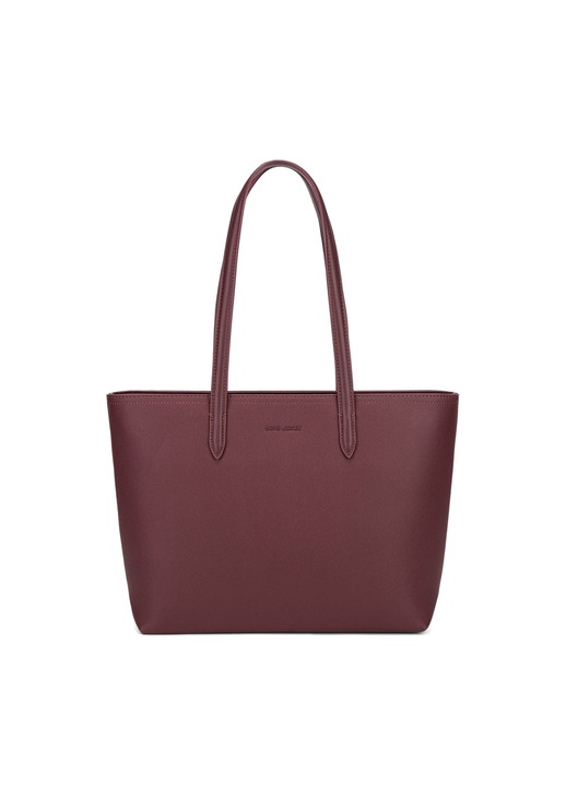 David Jones, Geanta shopper de piele ecologica, Rosu inchis