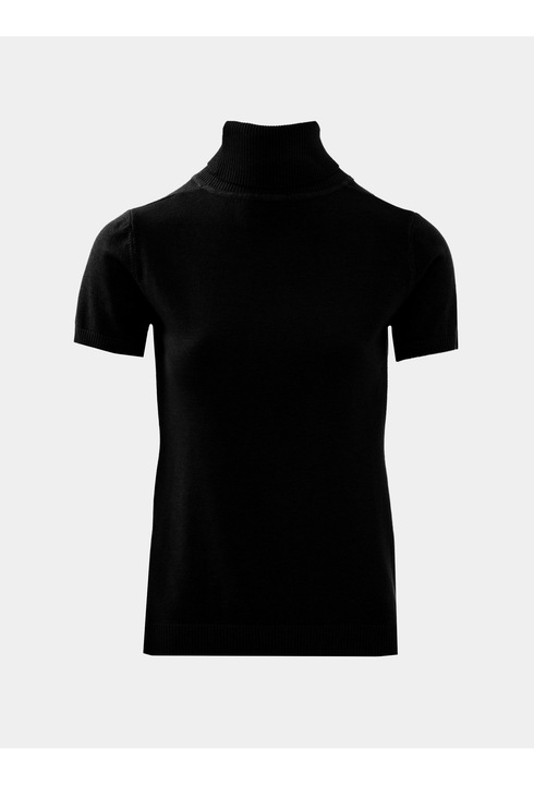 Marc ellis, Pulover cu maneci scurte si guler inalt, Negru