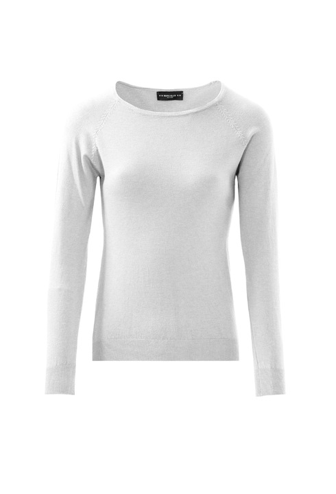 Marc ellis, Pulover tricotat fin cu maneci raglan, Alb