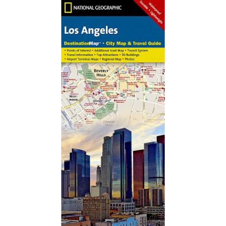 Los Angeles City Map & Travel Guide, National Geographic Maps (Manufactured by)