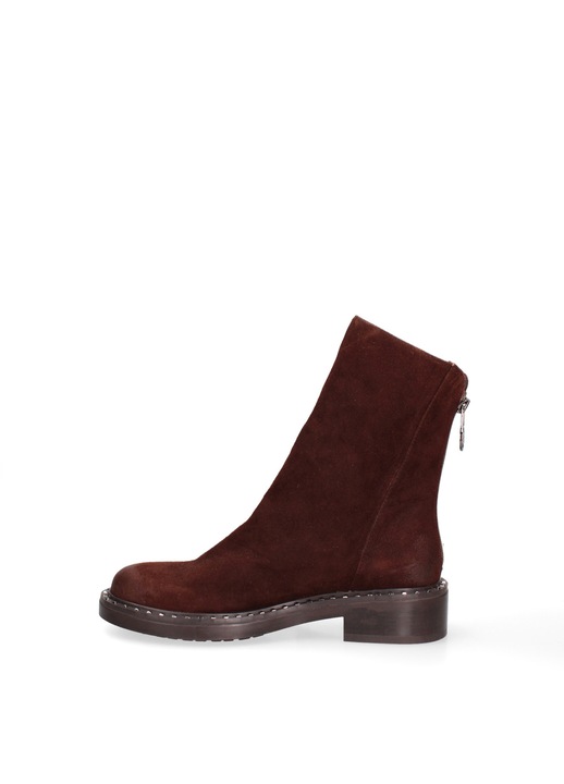 Marc ellis, Ghete de piele cu fermoar pe spate Iduna Nova, Maro inchis