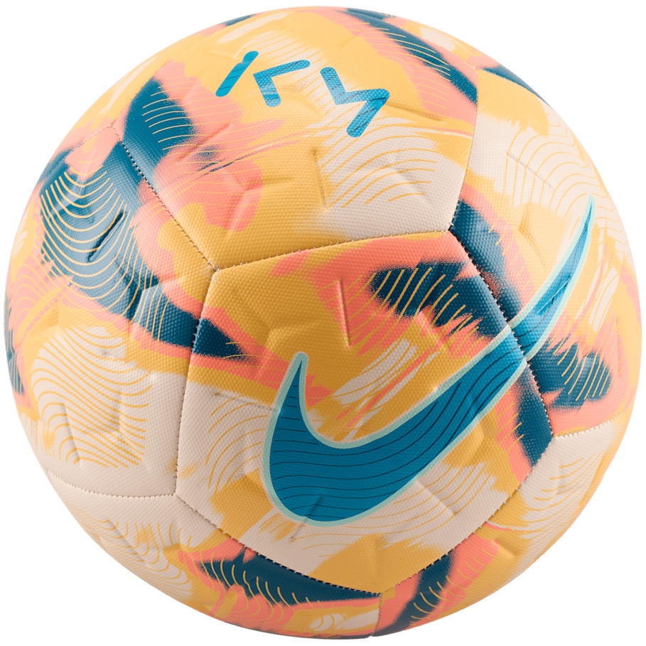 Minge fotbal Nike Academy Kylian Mbappe, marime 5, galben/albastru