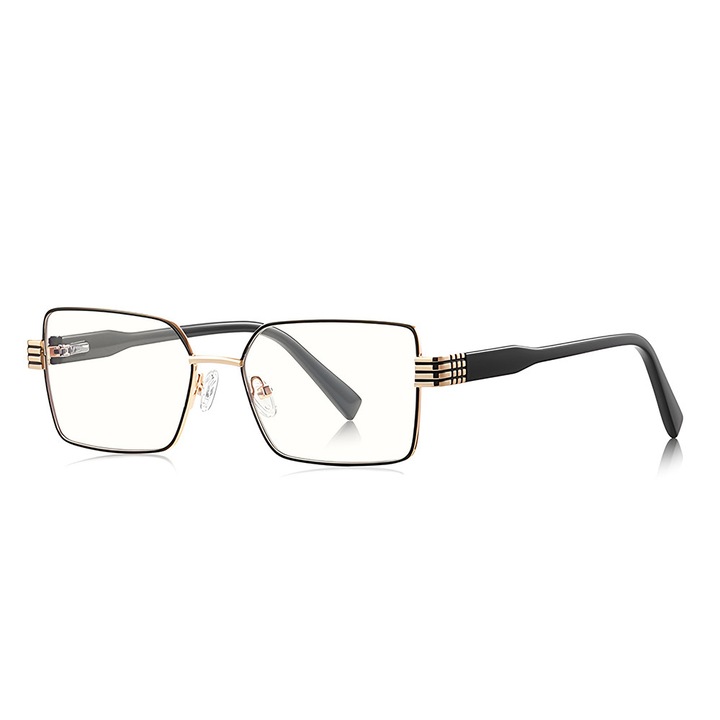 Ochelari de protecție calculator Techsuit, model Reflex PC, metal, negru, pentru femei