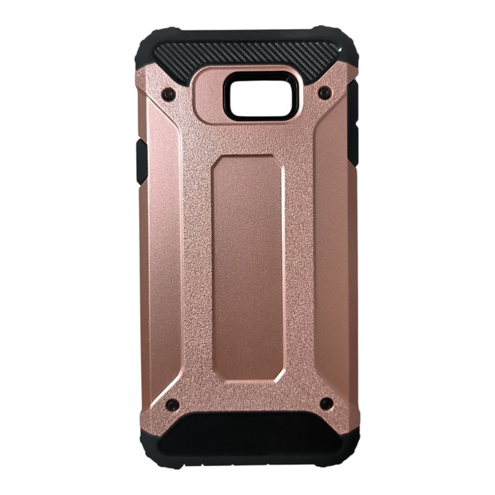 Husa de protectie compatibila cu Samsung Galaxy J4+ -2018, silicon cu policarbonat, carcasa Antisoc Armor, Roz