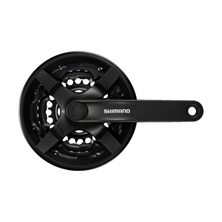 Shimano, Tourney TY, 3x8, 170mm, fekete hajtómű