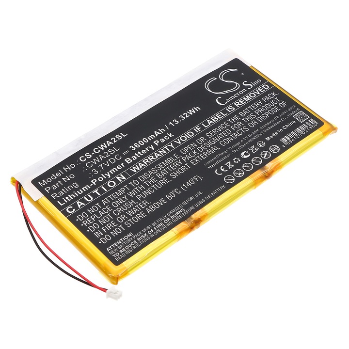 Baterie TECHTEK CS-CWA2SL Li-Polymer 3600mAh