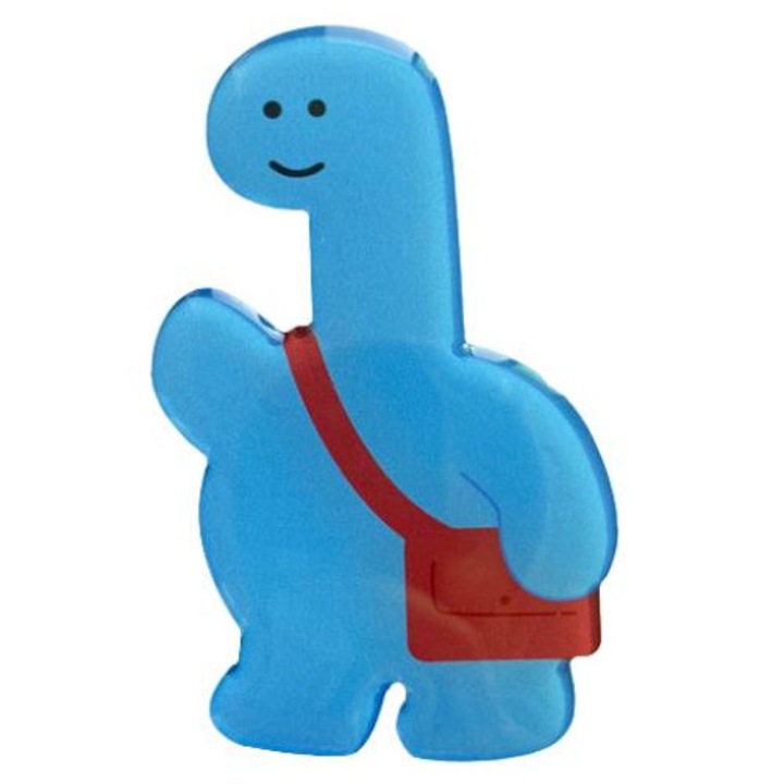 Telefontartó, kék dinoszaurusz design, kihúzható tartó, minden telefontípussal kompatibilis