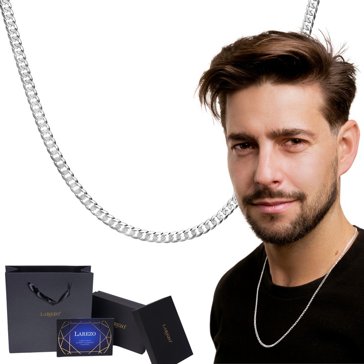 Lantisor argintiu 925, 55 cm, 3,2 mm