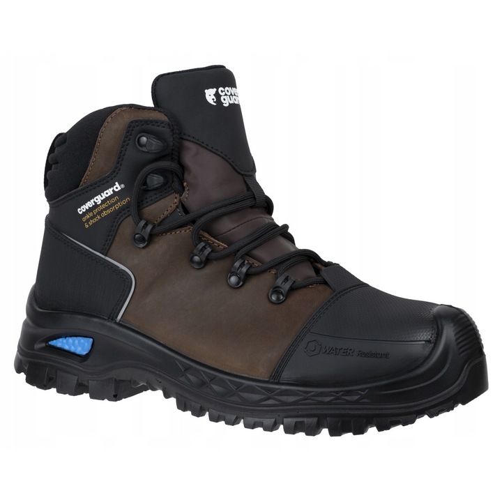 Pantofi de lucru X-CLAW PROOF S7S WR, Coverguard, Negru/Maro, 45