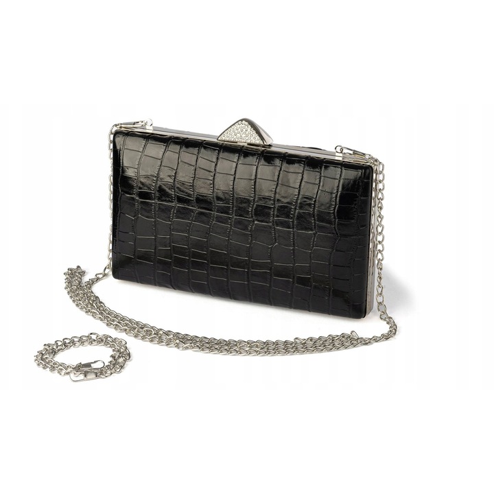 Női táska, Ökológiai bőr, Ezüst, 12x20x4cm