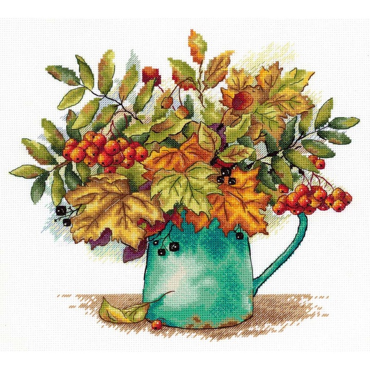 Комплект за бродиране на кръстат бод MP Studia "Алени гроздове от офика" 23x24см