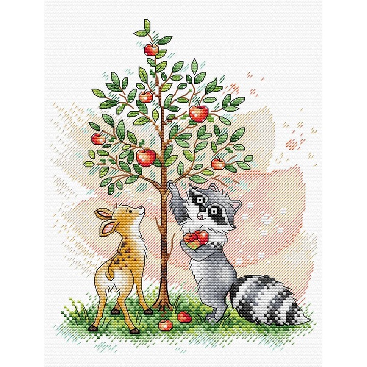 Комплект за бродиране на кръстат бод MP Studia "Сладка реколта" 18x22 см