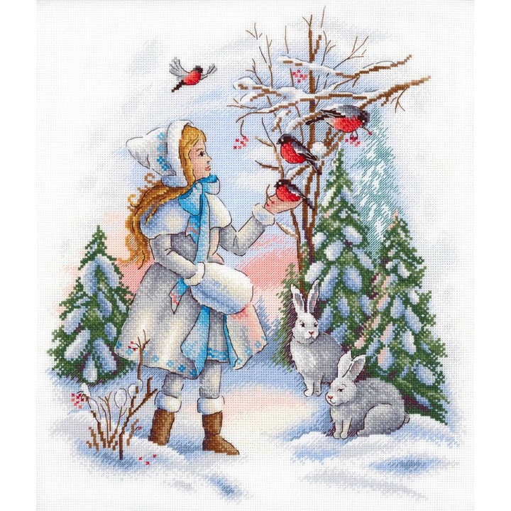 Комплект за бродиране на кръстат бод MP Studia "Герда" 25x30 см