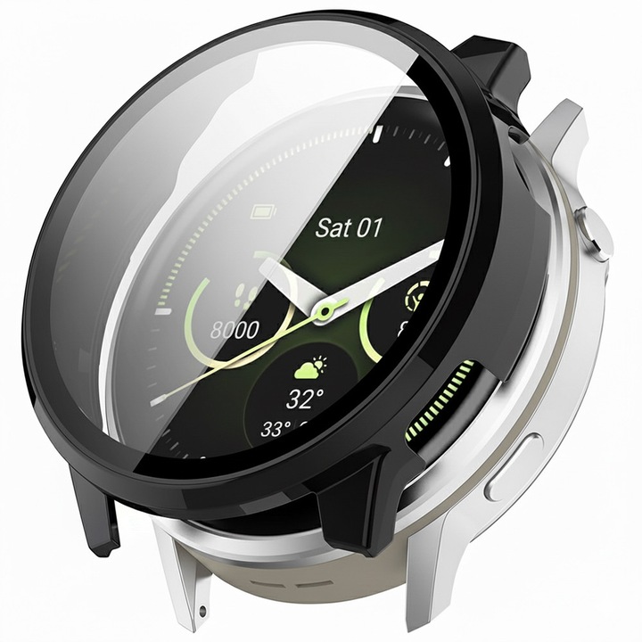 Husa pentru Garmin Venu 4 41mm + Folie - Techsuit Defense360 Pro - Black