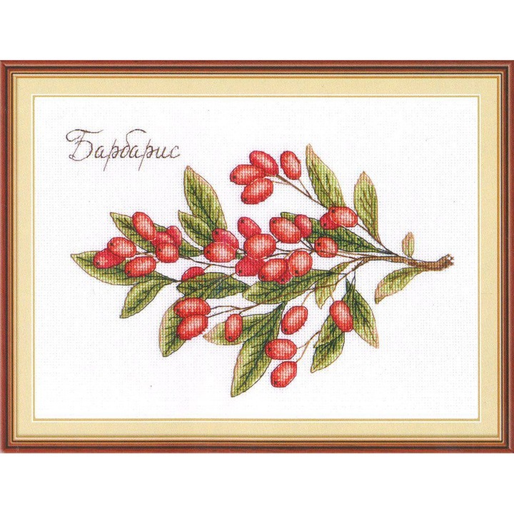 Комплект за бродиране на кръстат бод MP Studia "Храст от брада" 20x15 см