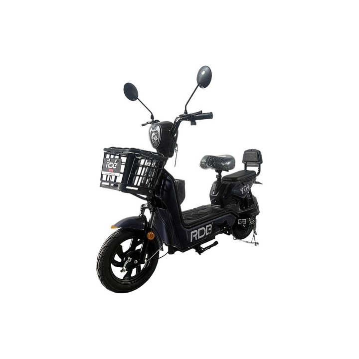 Scuter Electric RDB YG4, putere 350W, viteza 25km/h, autonomie 50km, fara permis, culoare negru