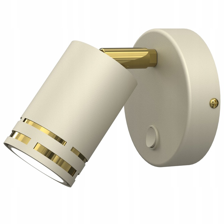 Аплик Moonlight FOKUS, бежов/златист, 5,5x10см, GU10