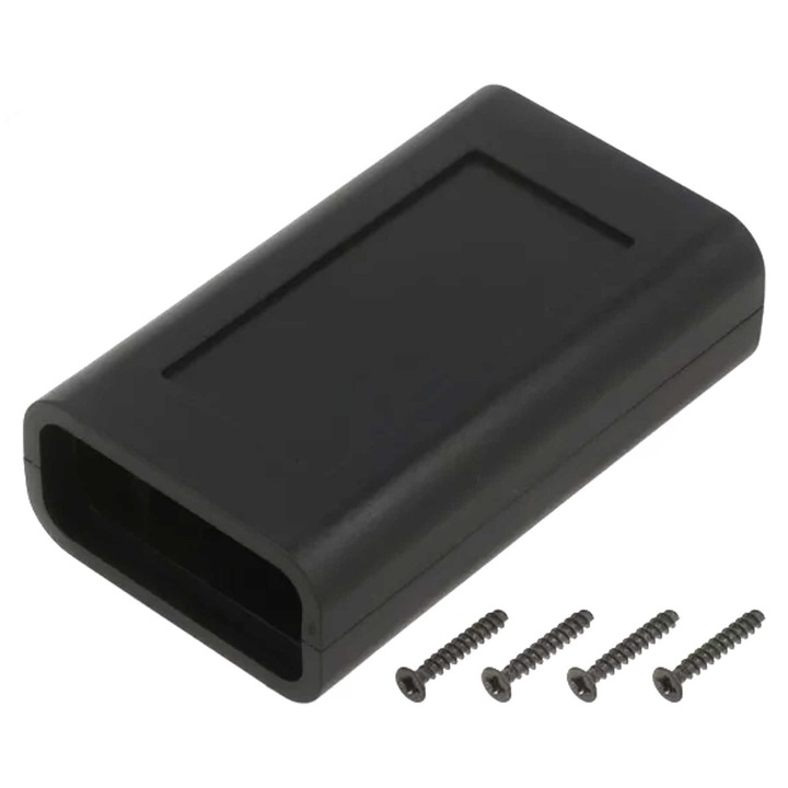 Carcasa universala din doua piese, neagra, ZOBD ABS 80x48x24 Kradex