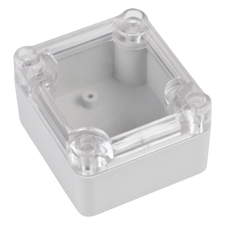 Cutie ermetica cu capac transparent Z117JpH ABS 63x57x37 Kradex