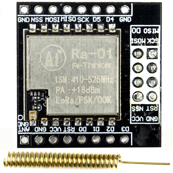 Modul radio RA-01 cu antena pe PCB AI-Thinker LoRa SX1278 433MHz 3, 3V