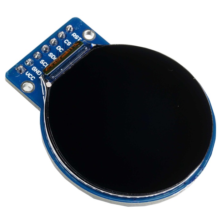 Ecran LCD rotund TFT de 1 "28" cu rezolutie 240x240, controler GC9A01 SPI 3, 3V