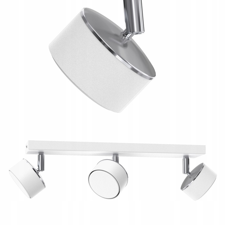 Плафониера LED Galvella, Moonlight, бял хром, 8x40см, 3 крушки