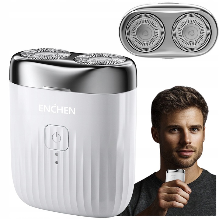 Mini Aparat de Ras Portabil ENCHEN Mini Pro, Ideal pentru Buzunar, Baterie cu Autonomie Lunga, Motor Puternic, Ras Eficient si Rapid Oriunde Te-ai Afla