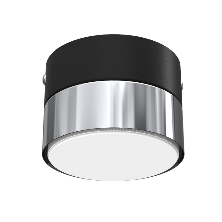 Лампа за таван Alfa, Moonlight, черна/хром, 8см, модерен дизайн