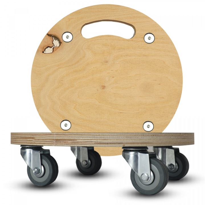 Carucior transport, ANMUR, platforma, 400kg, roti 50mm, 30x11cm