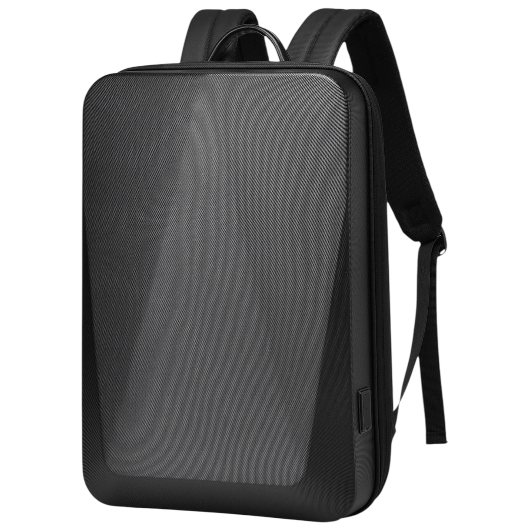 Rucsac laptop Cracos, antifurt, impermeabil, cu port USB, 15.6", 45x30x9cm, negru