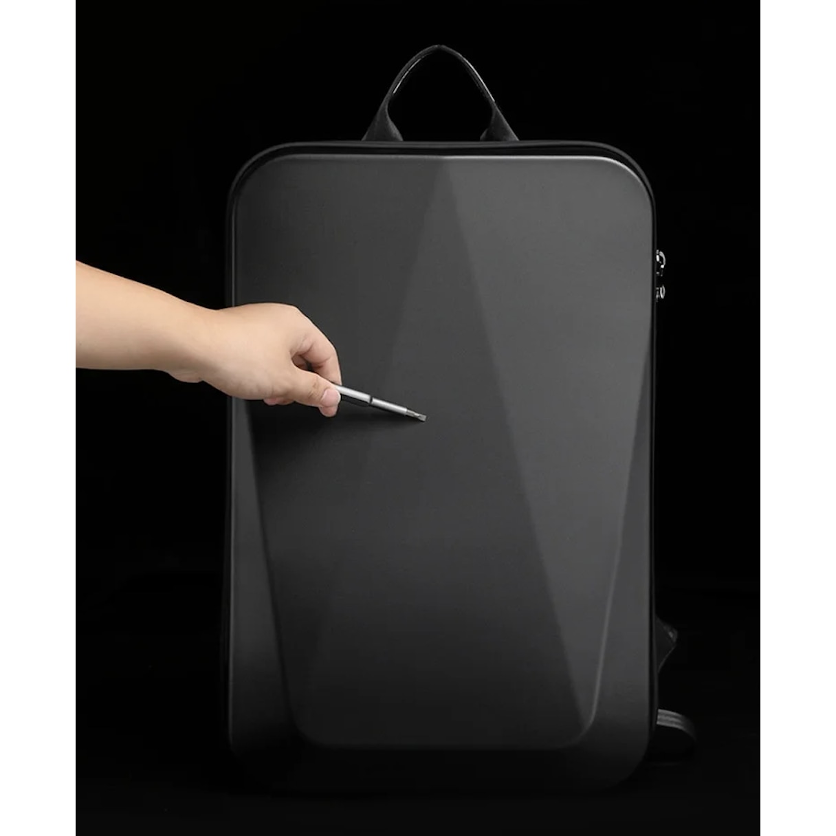 Rucsac laptop Cracos, antifurt, impermeabil, cu port USB, 15.6", 45x30x9cm, negru