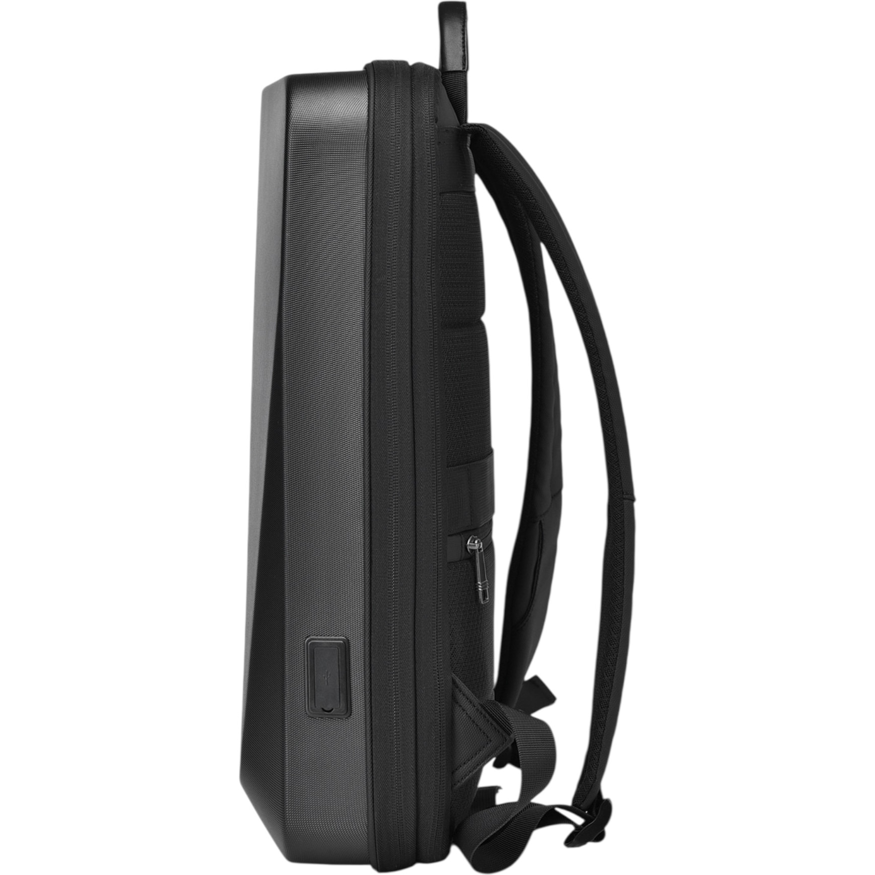 Rucsac laptop Cracos, antifurt, impermeabil, cu port USB, 15.6", 45x30x9cm, negru