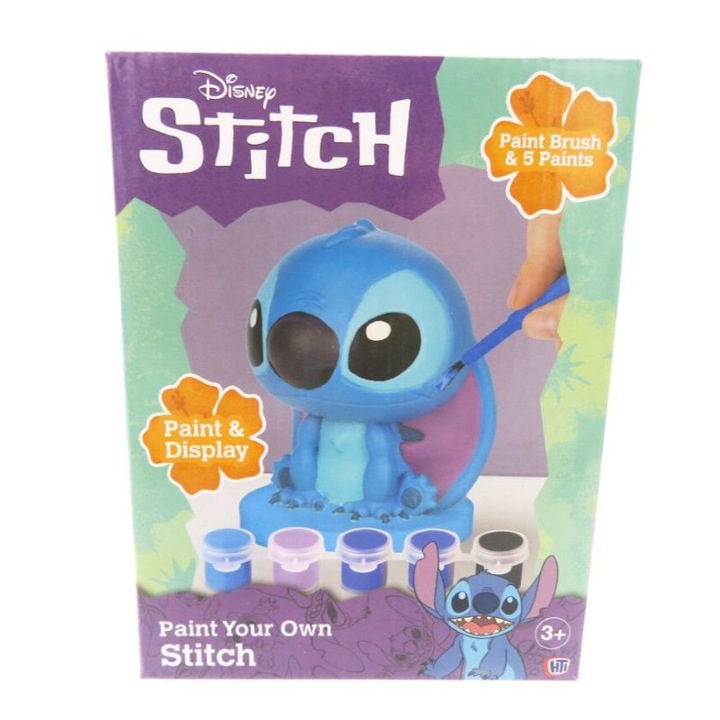 Gipszfigura Stitch színezéséhez, 18,7 x 15,2 x 9 cm