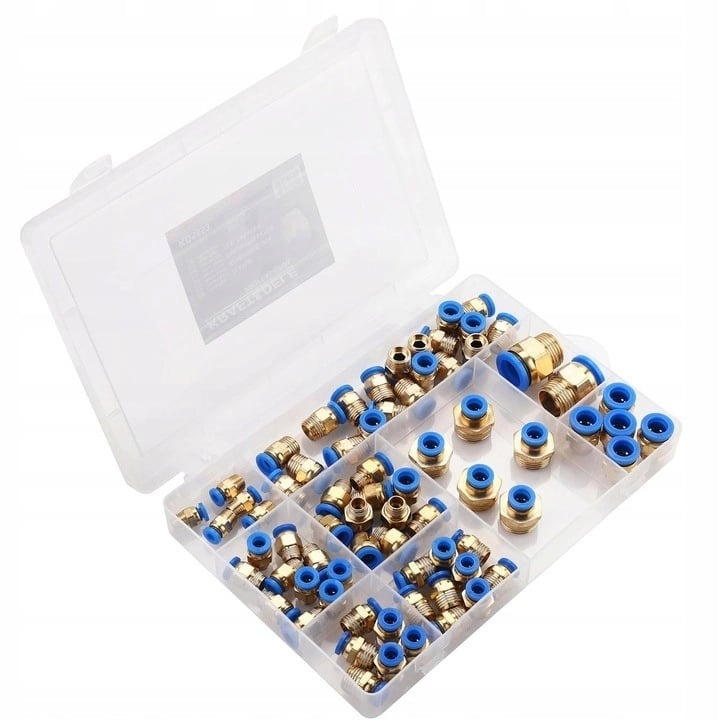 Set de 72 Cuple rapide pneumatice 4-16mm 1/8"-1/2" KD5853