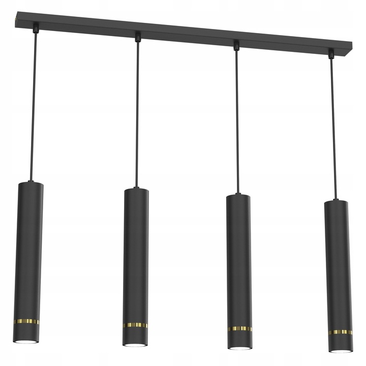 Lampa suspendată JOCKEY, 4 puncte, metal, negru, 80x90cm