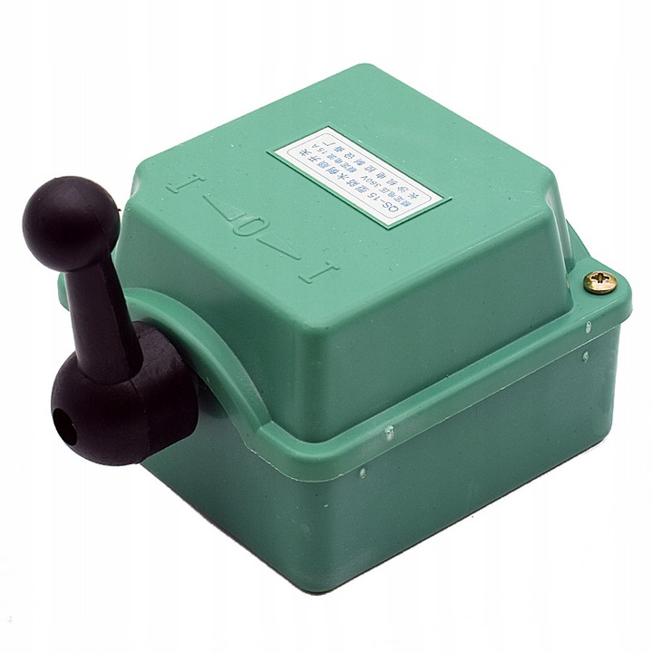 Intrerupator krzywkowy 3-fazat, QS-15, 15A, 380V, verde, dimensiuni compacte