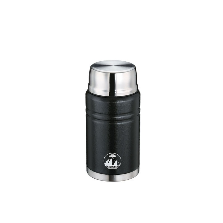 Termos Cilio Monte 0,75 l, inox, 9,5x20cm, cu lingura pliabila