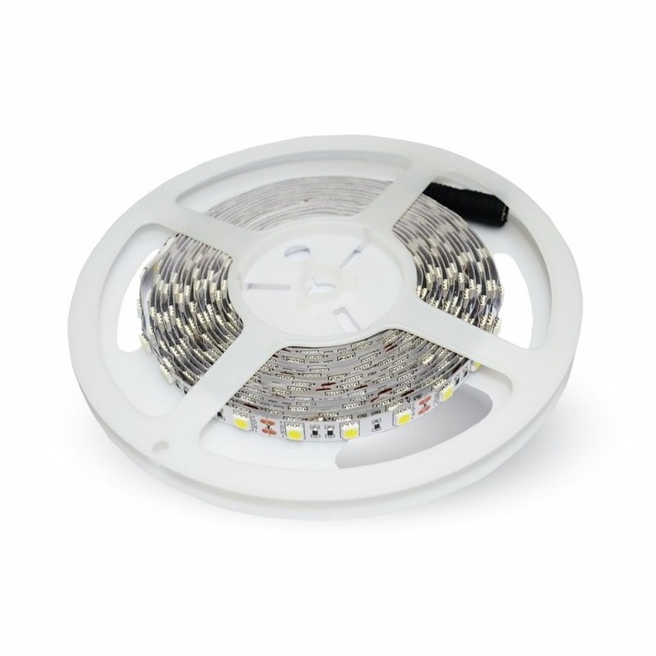 LED лента SMD5050 24V 3000K топло бяла 60LED/m 10W/m 830lm/m IP20 5m V-TAC SKU-212431