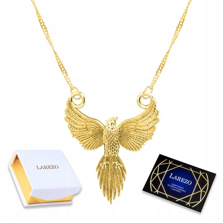 Colier Larezo, argint 925 placat cu aur, 47cm + 3cm, 20mm